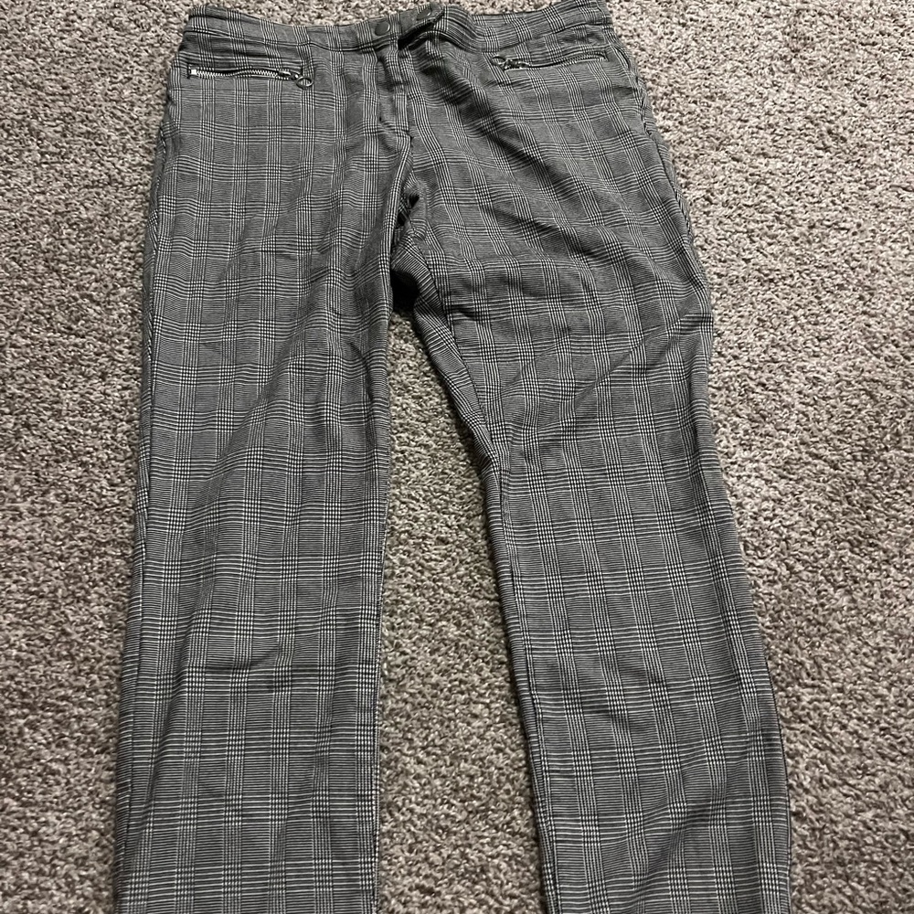 H&M plaid slacks